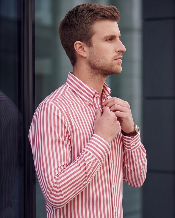 Laurent — Long Sleeve Striped Shirt