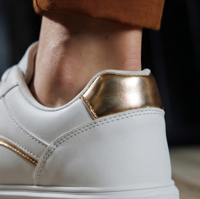 Stella — Platform Sneaker with Metallic Accents
