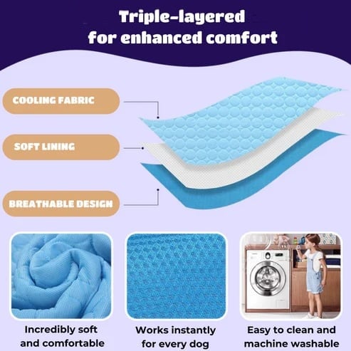 PawBreeze – Instant Cooling Pet Mat