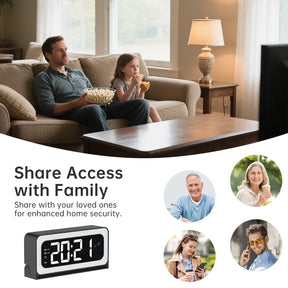SpyraTech – Smart Alarm Clock Camera with Dual WiFi