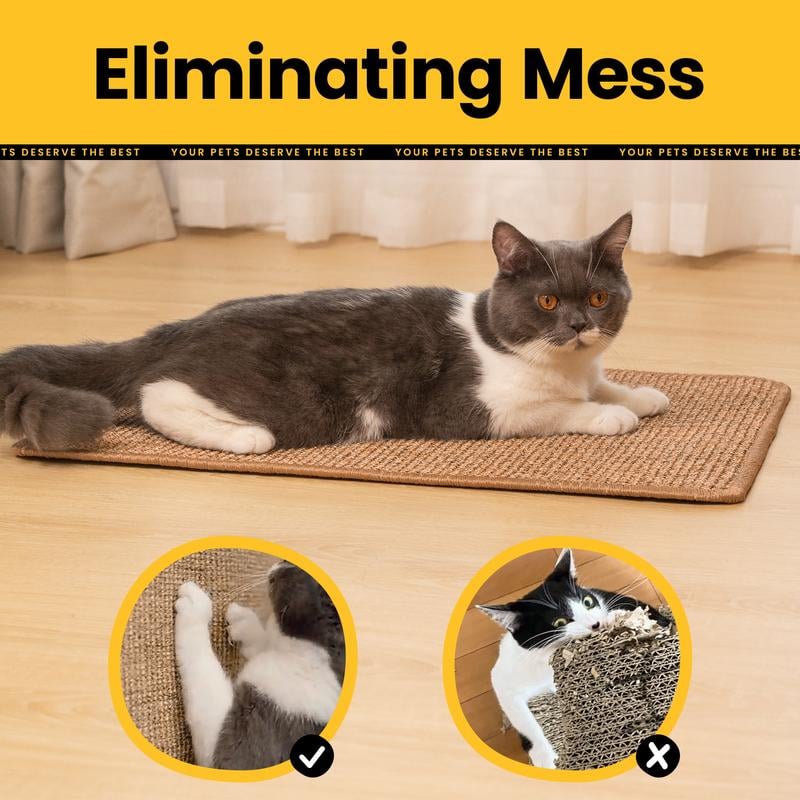 PawScratch – Natural Sisal Cat Scratch Pad