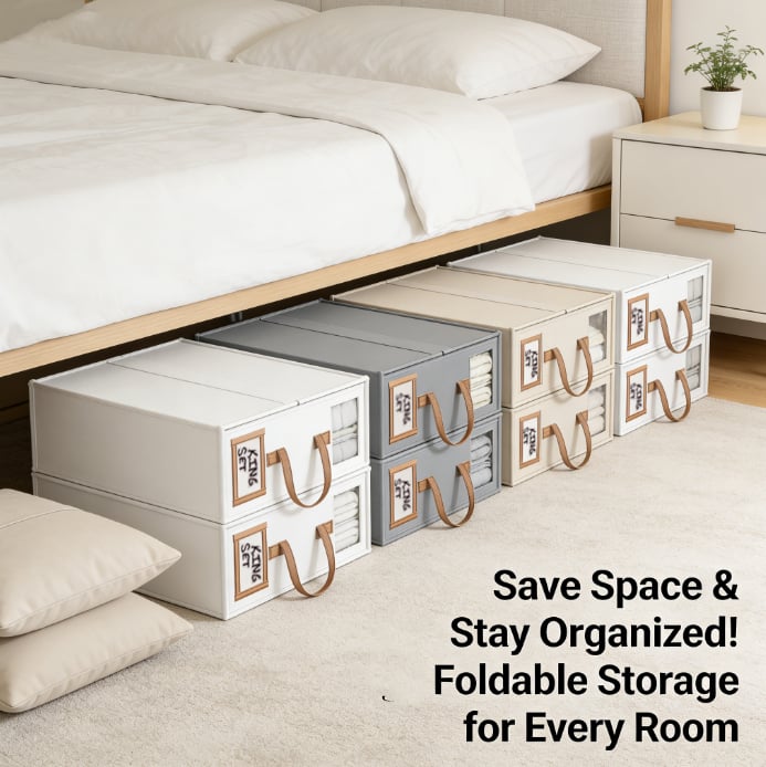 BeddyBox - Foldable Linen & Duvet Organizer