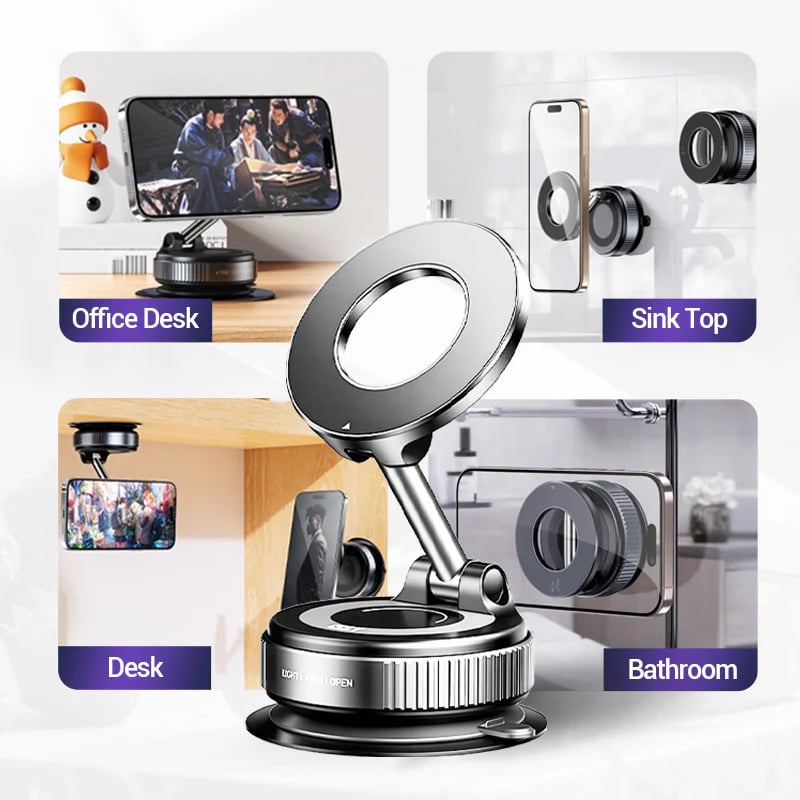 SpinGrip – 360° Magnetic Car Phone Mount