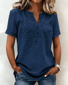 VivaLinen – Everyday V-Neck Blouse