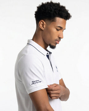 Belgavi — Embroidered Polo Shirt with Contrast Trim