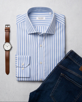 Laurent — Long Sleeve Striped Shirt