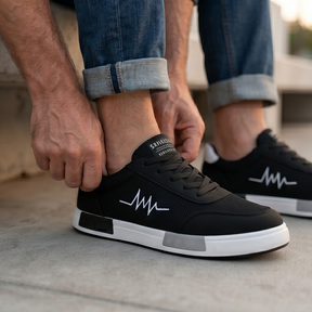 Pulseway — Canvas Sneaker with Heartbeat Detail