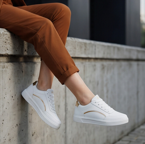 Stella — Platform Sneaker with Metallic Accents
