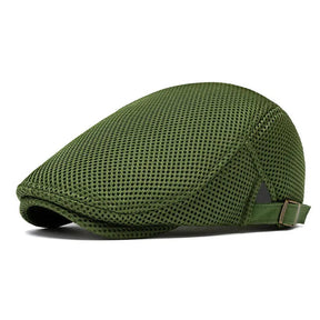 AirWeave – Breathable Mesh Flat Cap for Men