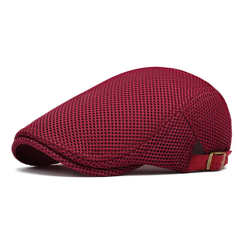 AirWeave – Breathable Mesh Flat Cap for Men