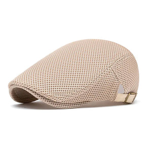 AirWeave – Breathable Mesh Flat Cap for Men