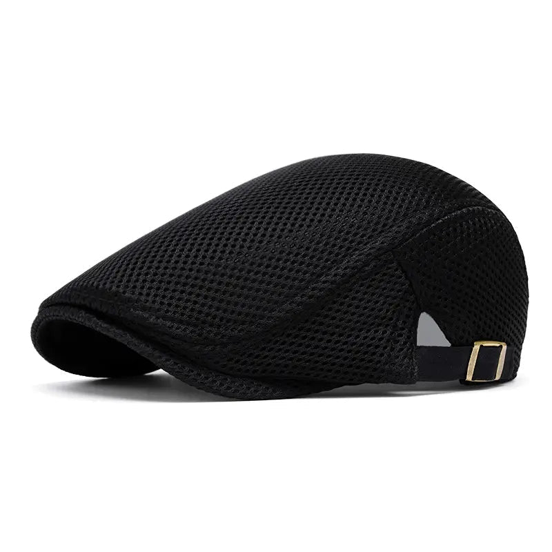AirWeave – Breathable Mesh Flat Cap for Men