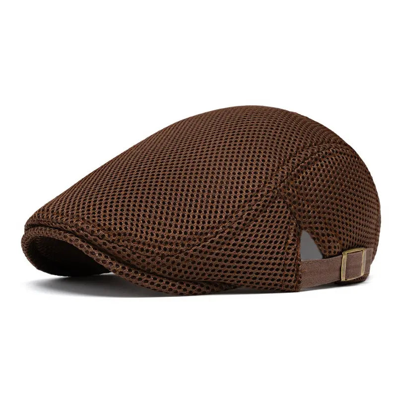 AirWeave – Breathable Mesh Flat Cap for Men