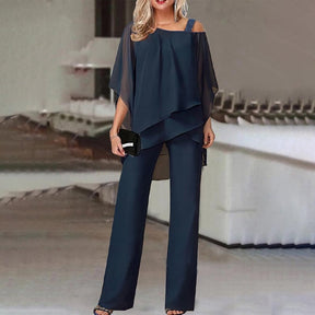 PureLuxe – Women’s Layered Chiffon Outfit Set