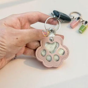 FurTag – Paw Shaped Leather Keychain