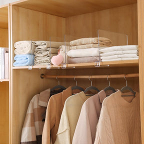 NeatStack – Acrylic Clothes Shelf Divider