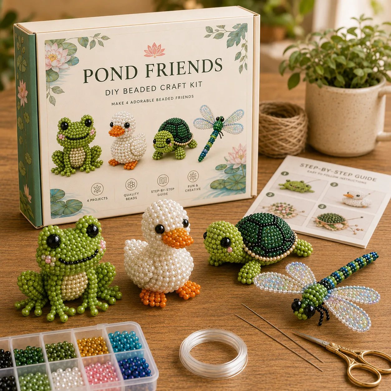 BeadCraft Mini – Tiny 3D Beaded Animal DIY Kit