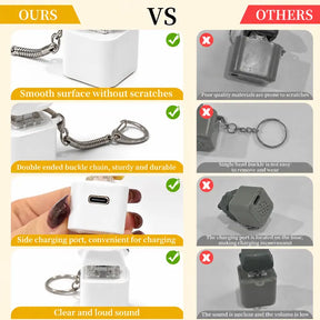 SquawkKey – Funny Seagull Button Keychain