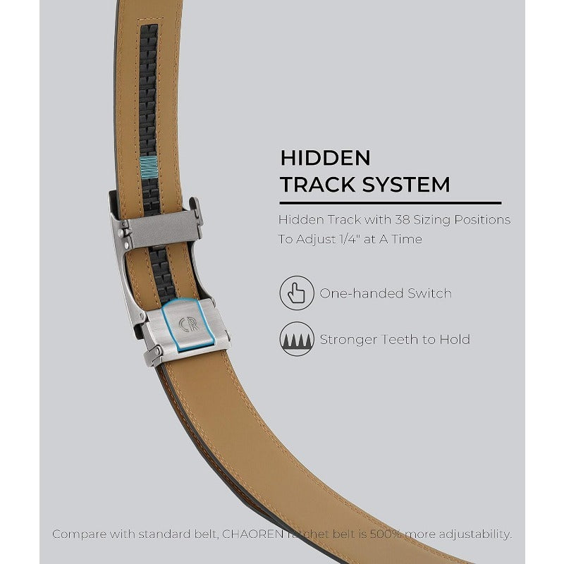 FlexFit – Micro-Adjust Leather Ratchet Belt