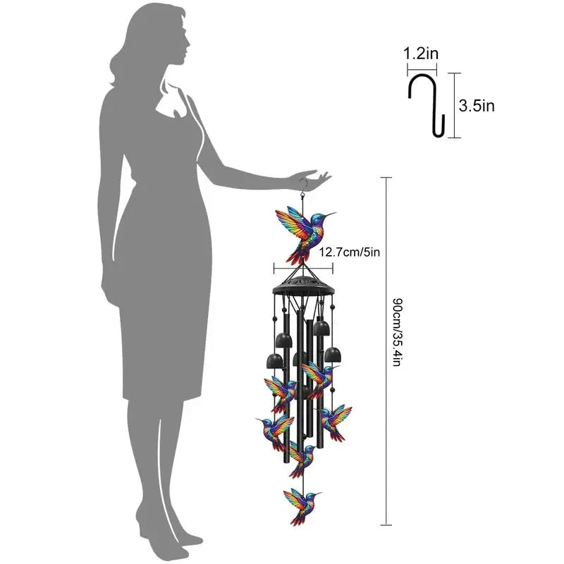 HummingAura – Vintage Colorful Wind Chime
