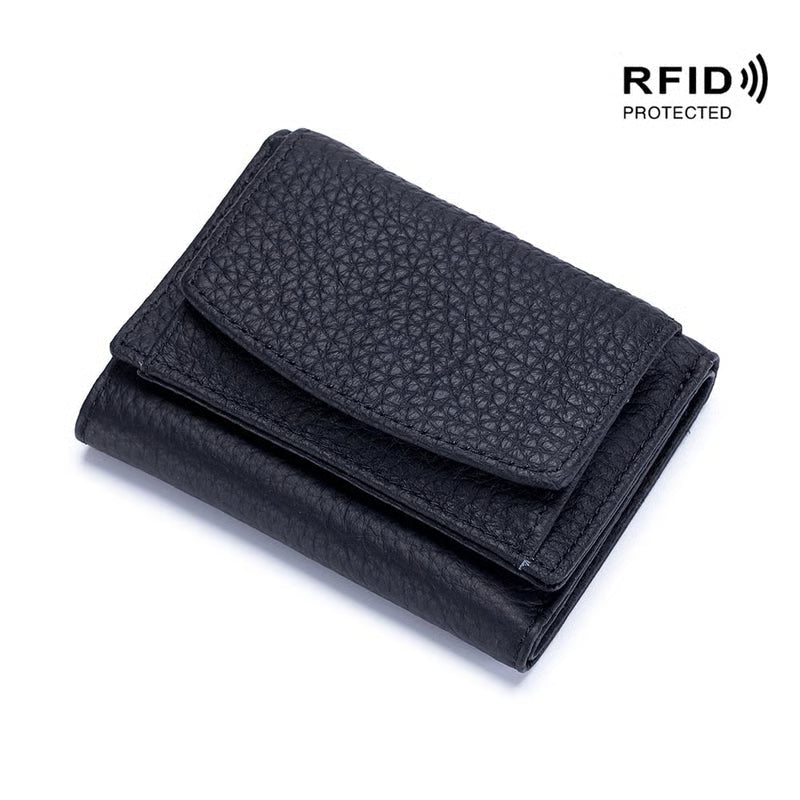 AuraVault - Premium Leather RFID Wallet