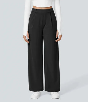 EleganceFit – High Waist Straight Casual Pants