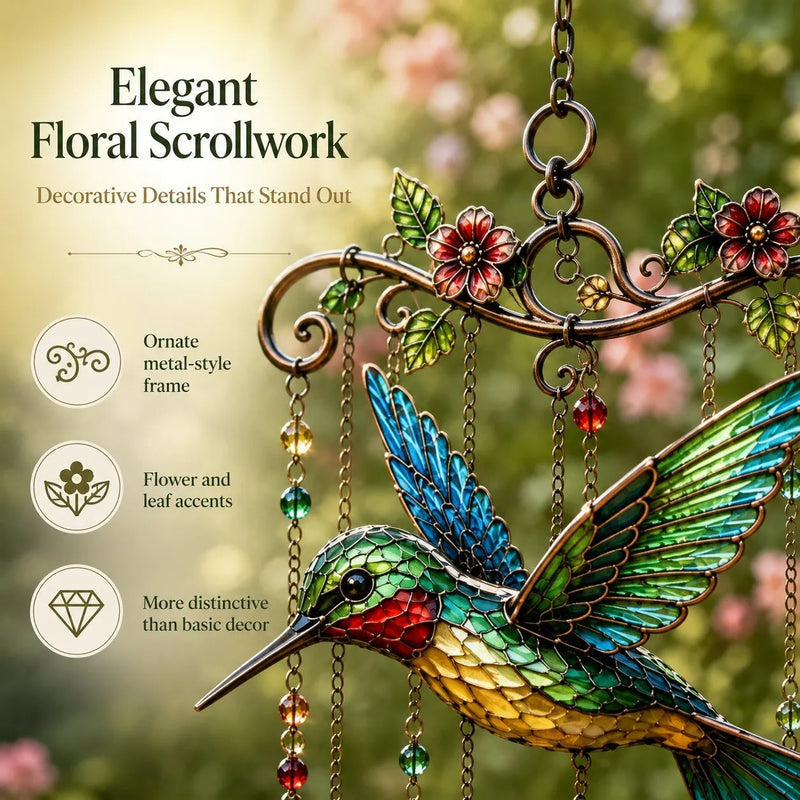 HumiGrace – Elegant Hummingbird Wind Chime