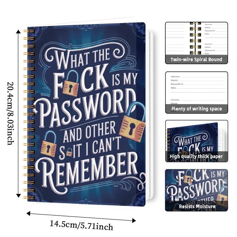 KeyMemo – Humorous Password Keeper Book