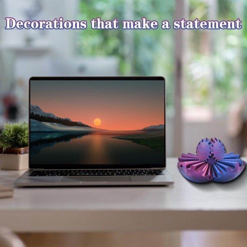 KinetiSphere - Desk Fidget & Decorative Gear Ball