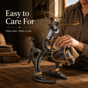 IronRider – Handcrafted Cowboy Pony Ornament