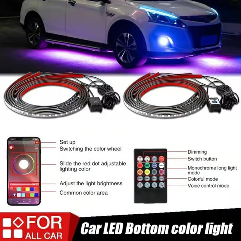 GlowRide – Flexible RGB Underbody LED Strip Lights