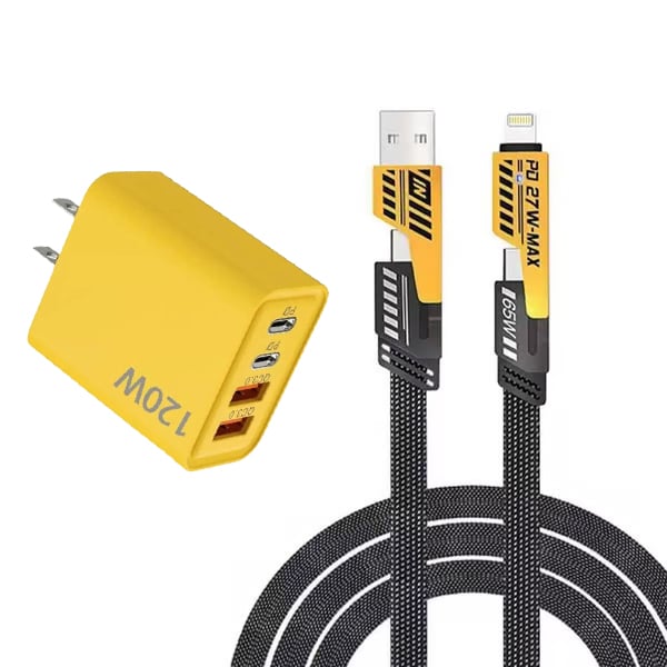 VoltSync – Travel-Friendly Dual Port Fast Charging Solution