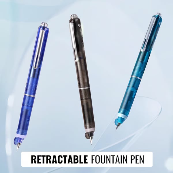 InkGlide – Retractable Fine Fountain Pen Set