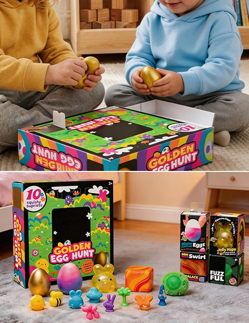 TreasurePop – Golden Egg Treasure Hunt Squishy Toy