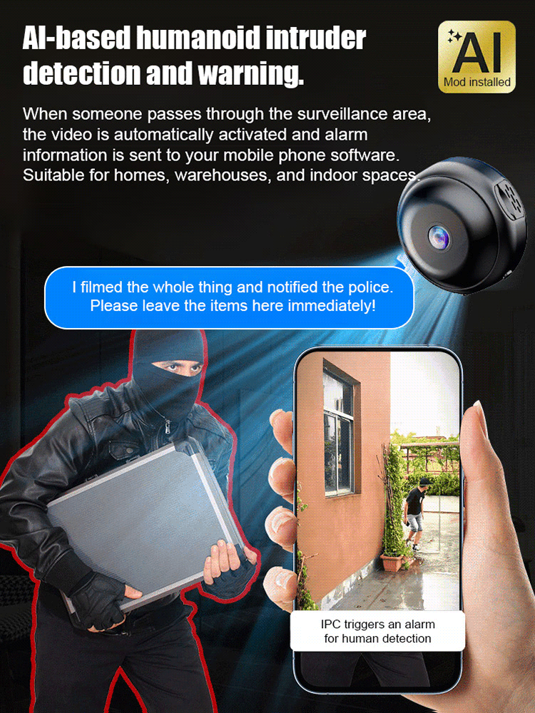 SafeVue – Wireless Free Smart Monitoring Camera