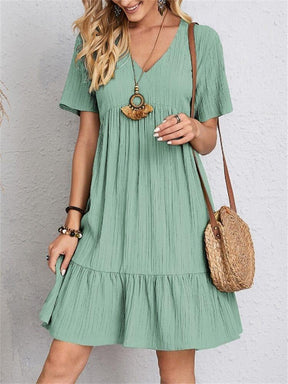 VintageMuse – Retro V-Neck Women’s Top