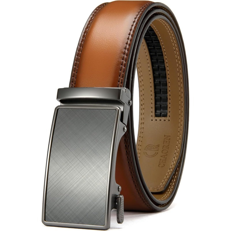 FlexFit – Micro-Adjust Leather Ratchet Belt