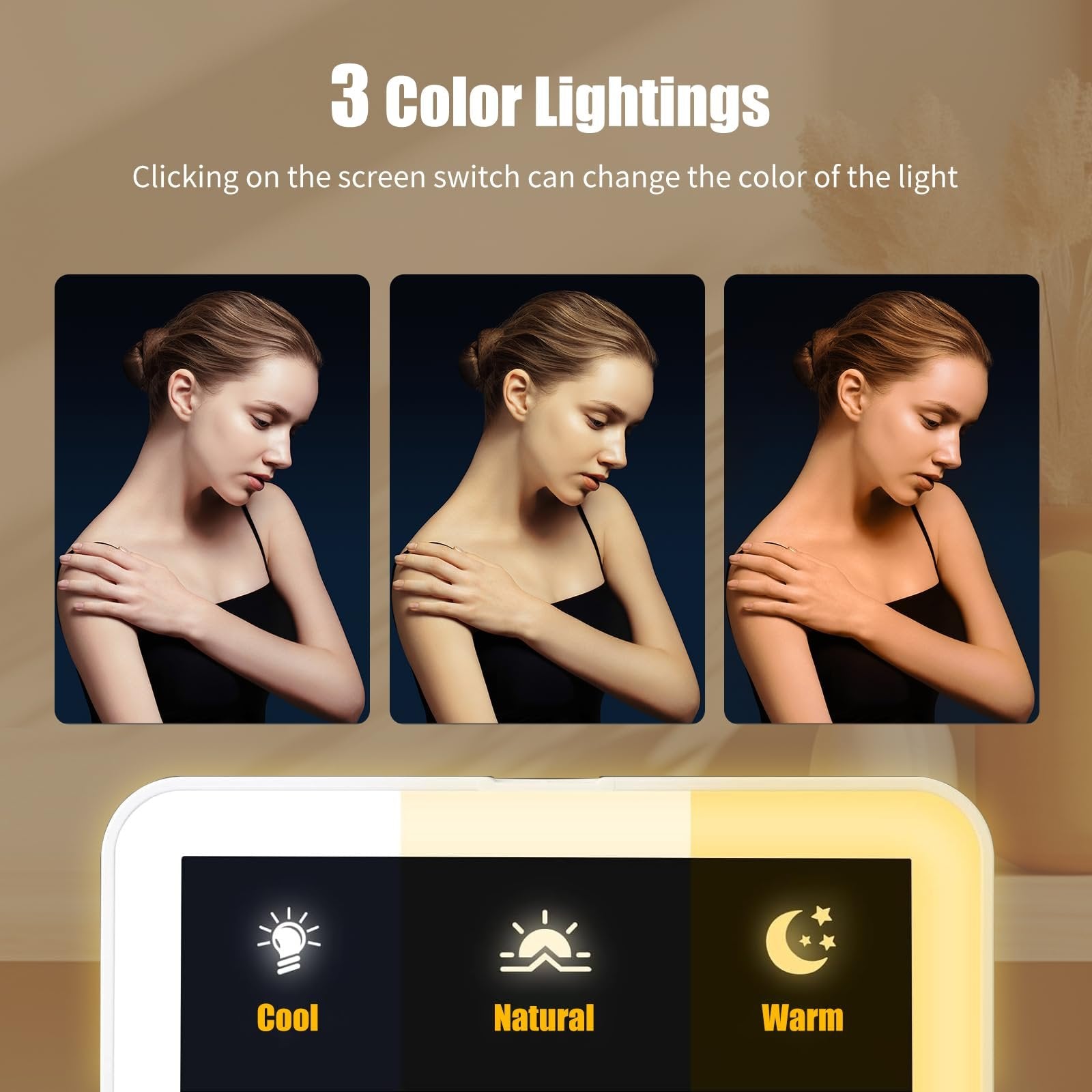 LuxeReflect – Portable Travel Makeup Mirror