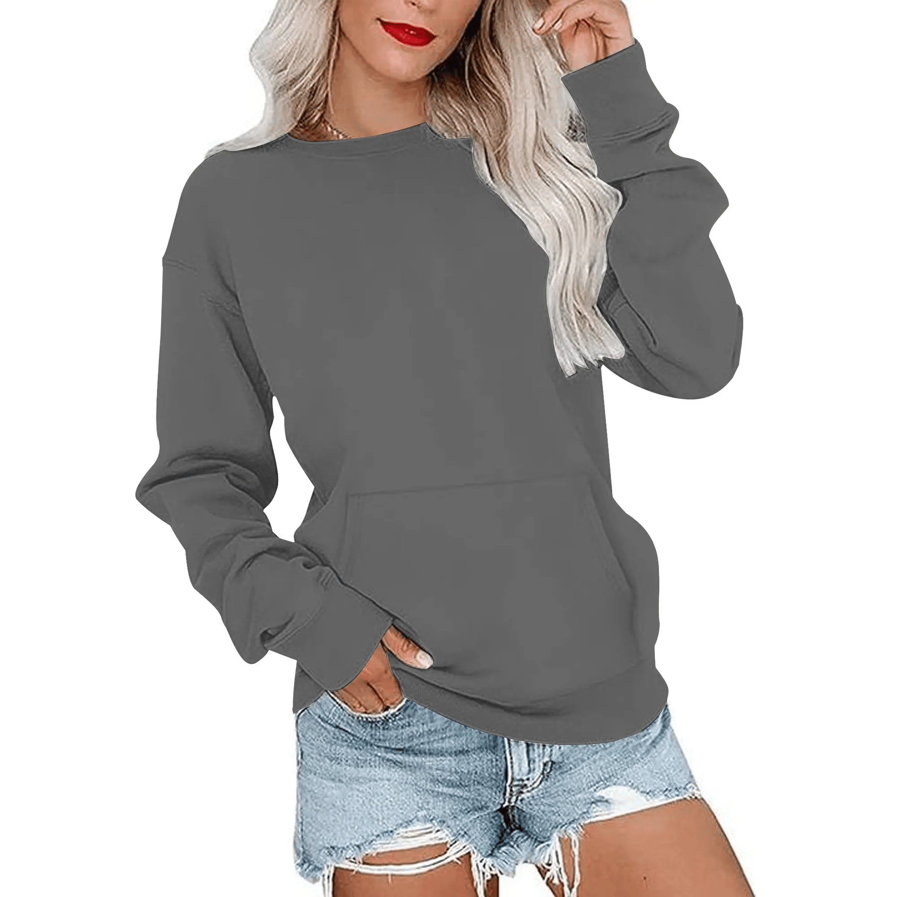 CozyCore – Women’s Crewneck Hoodless Sweatshirt
