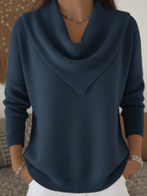 AuraKnit – Triangle Neck Pullover