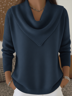 AuraKnit – Triangle Neck Pullover
