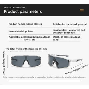 VisionForce – Colorful Mirrored Cycling Sports Eyewear