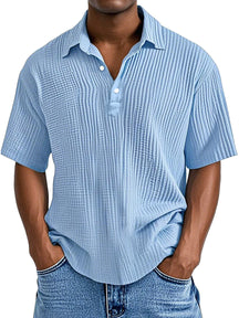 UrbanPleat – Relaxed Fit Men’s Structured Polo Shirt