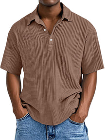 UrbanPleat – Relaxed Fit Men’s Structured Polo Shirt