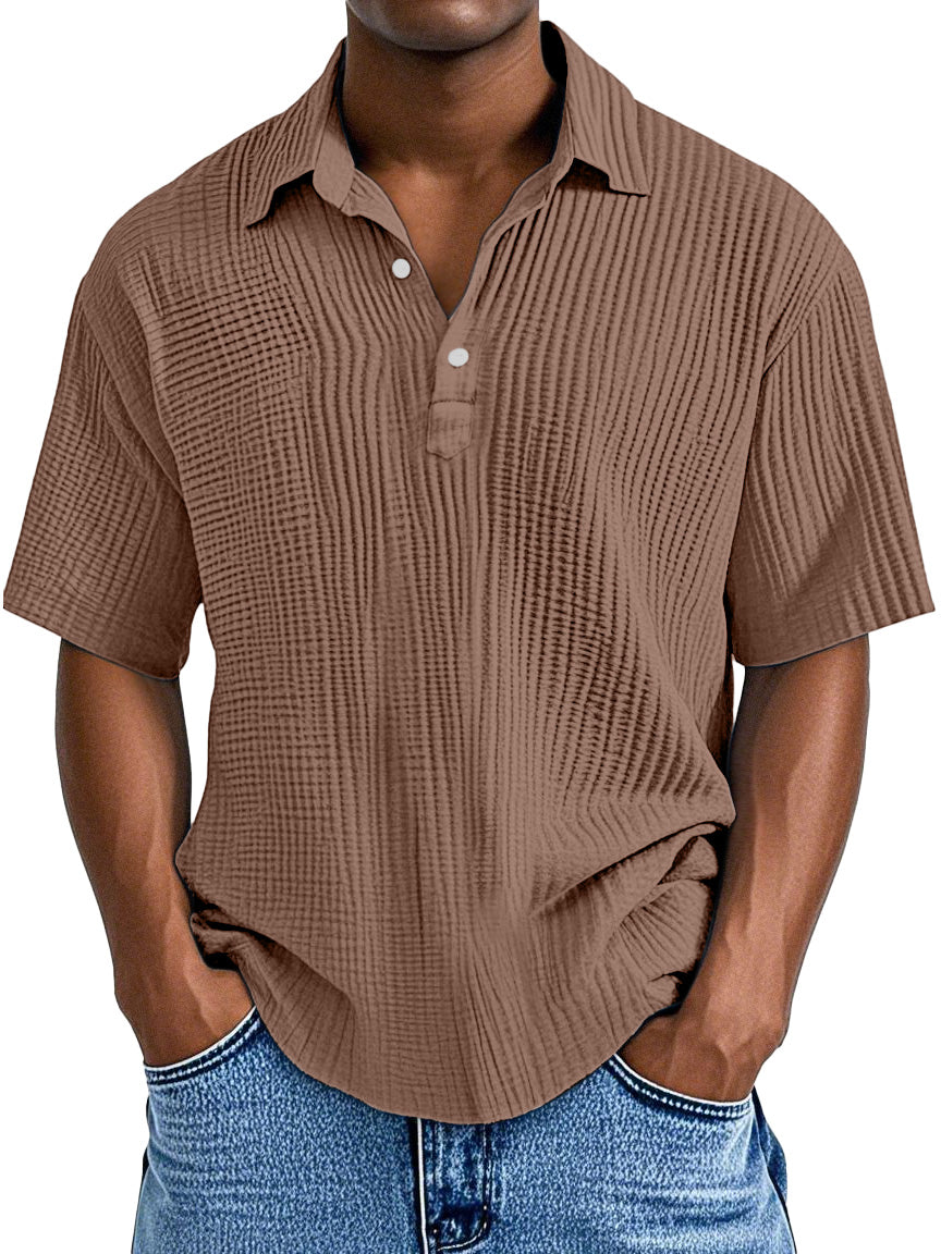 UrbanPleat – Relaxed Fit Men’s Structured Polo Shirt