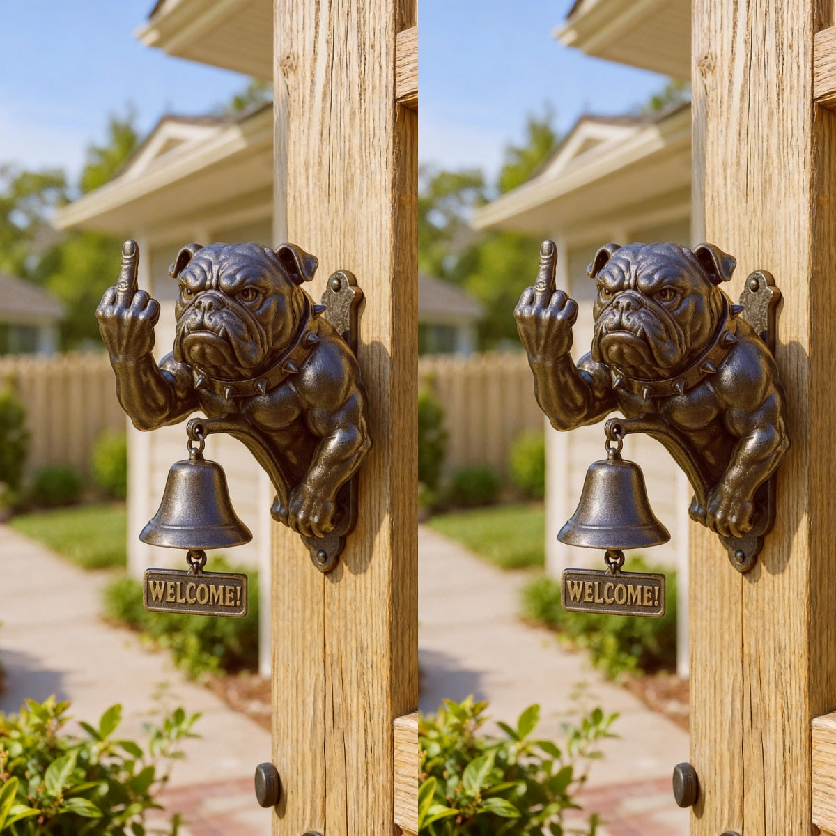 BarkBell – Funny Bulldog Door Chime