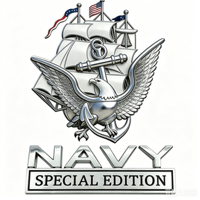 NavyHonor – Navy Veteran Metal Auto Emblem