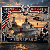 HonorDrive – Premium Coast Guard Heritage License Plate Frame