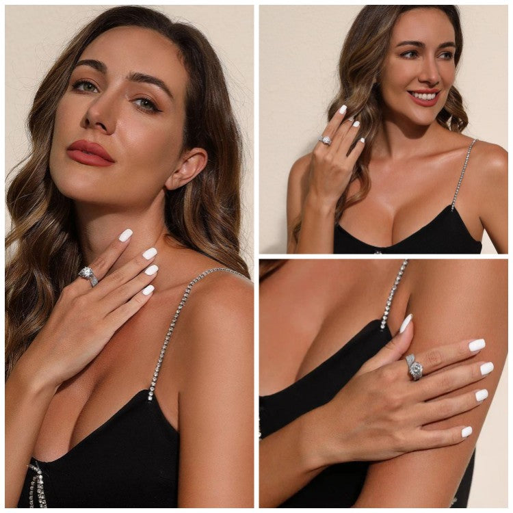 RomaBrilliance – Elegant 5 Carat Moissanite Ring