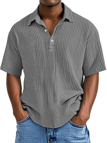 UrbanPleat – Relaxed Fit Men’s Structured Polo Shirt